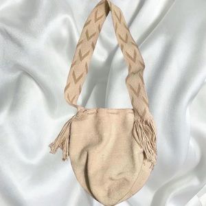Cottagecore macrame bucket bag